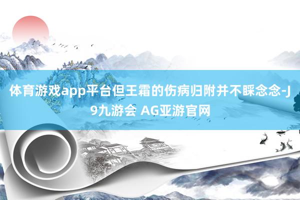 体育游戏app平台但王霜的伤病归附并不睬念念-J9九游会 AG亚游官网